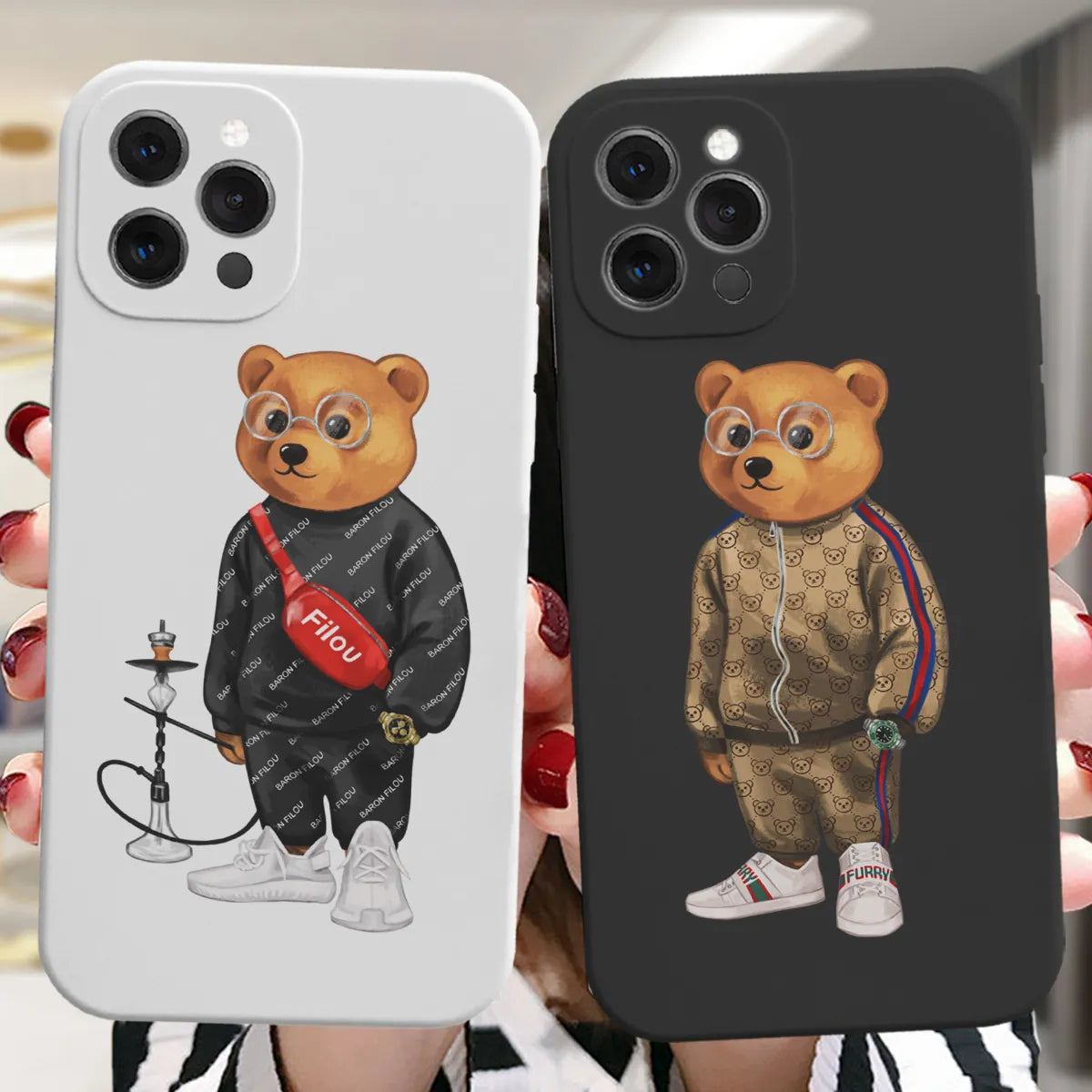 Fashion Brand Cute Bear Popular Colours Iphone Case