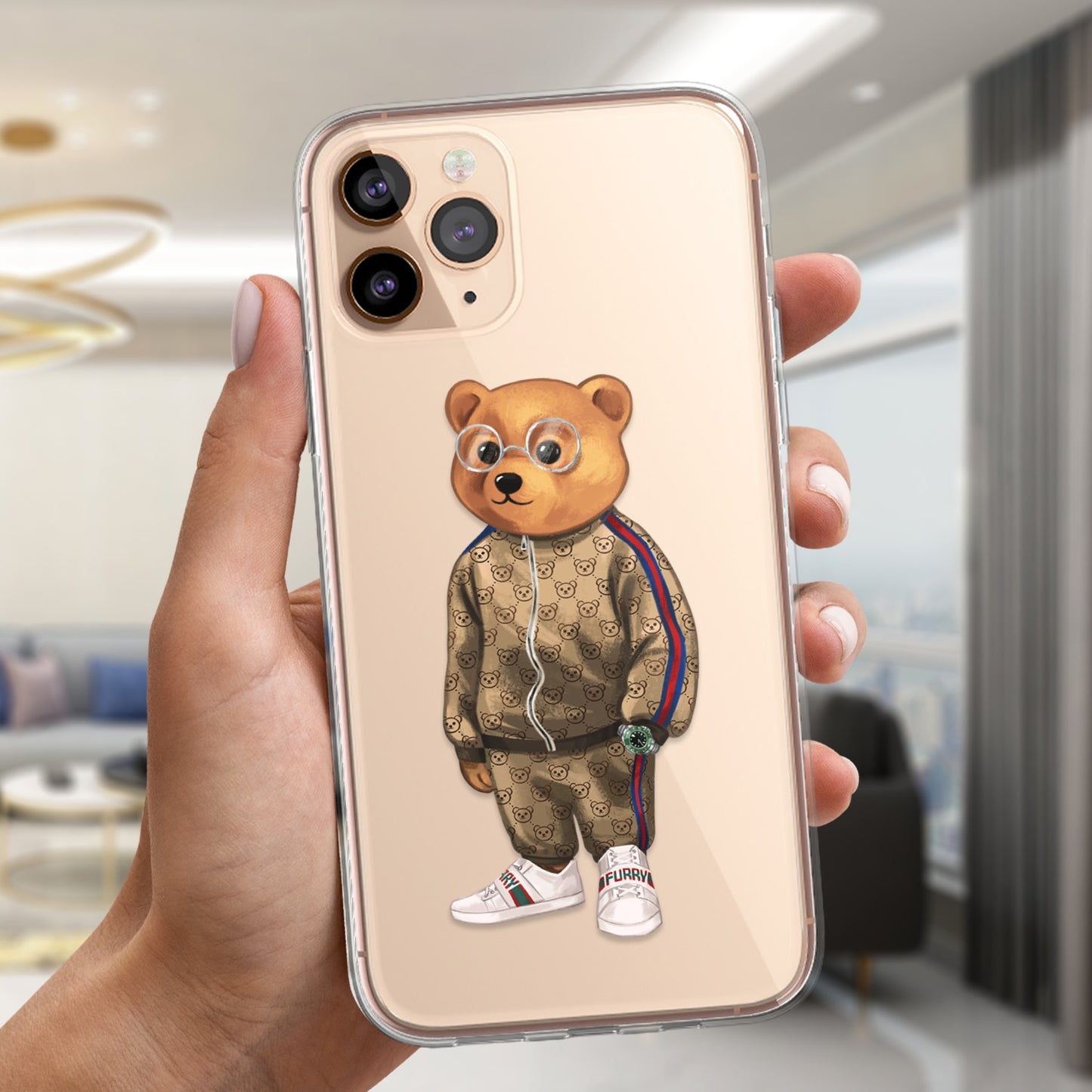 Fashion Brand Cute Bear Popular Colours Iphone Case