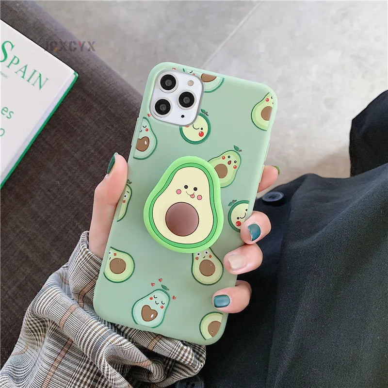 3D Luxury Avocado Iphone Case