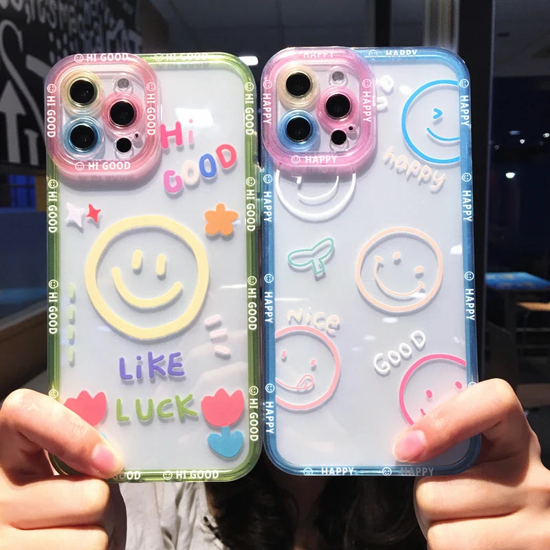 Cartoon Smile Flower Iphone Case