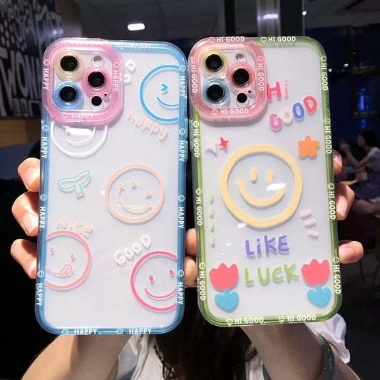 Cartoon Smile Flower Iphone Case