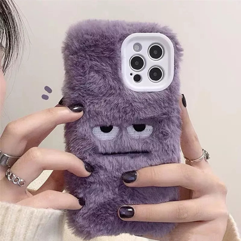 Korean Cute Funny Fluffy Iphone Case