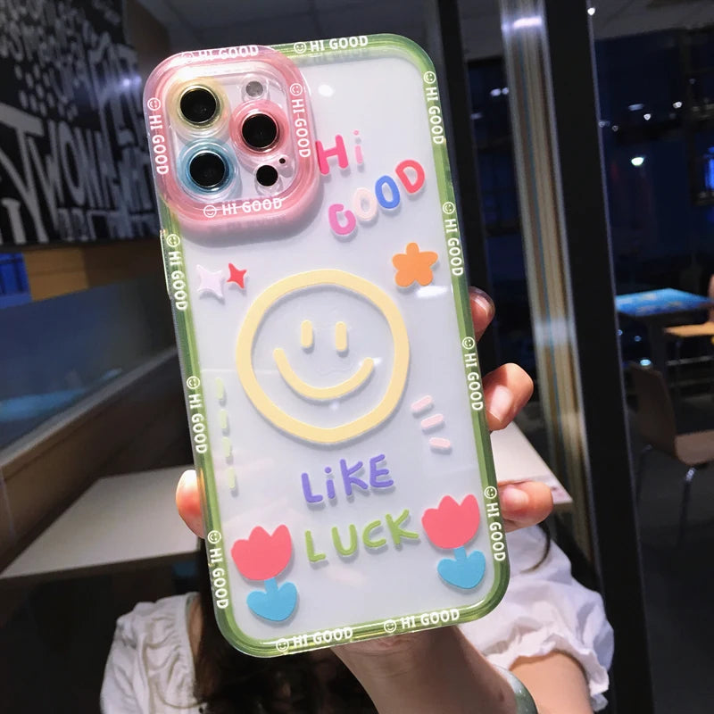 Cartoon Smile Flower Iphone Case