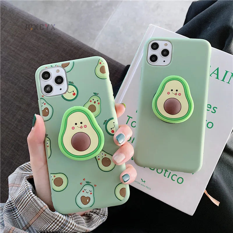 3D Luxury Avocado Iphone Case