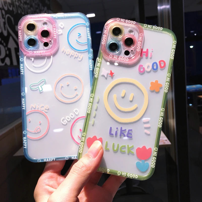 Cartoon Smile Flower Iphone Case