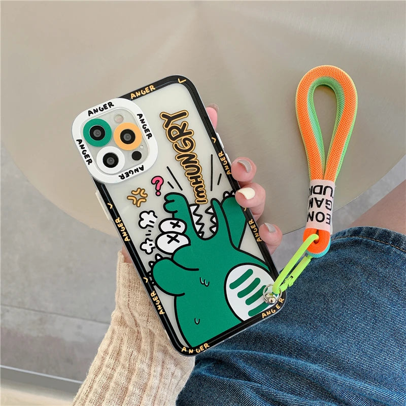 Angry Crocodile Printed Iphone Case