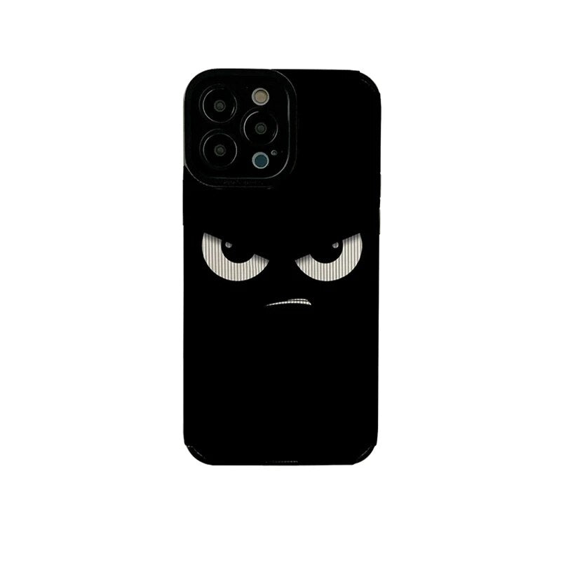 Dark Style Expression Black Iphone Case