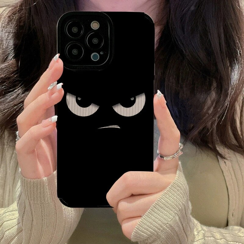 Dark Style Expression Black Iphone Case