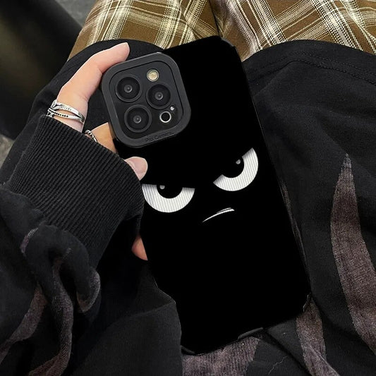 Dark Style Expression Black Iphone Case