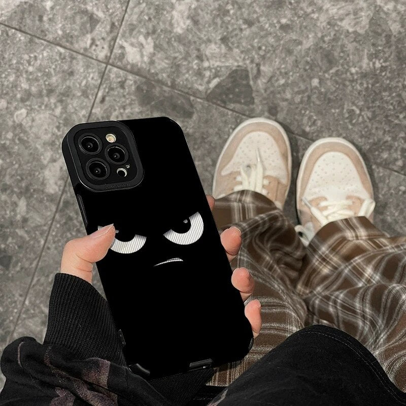 Dark Style Expression Black Iphone Case