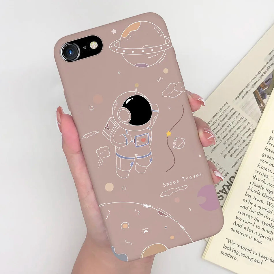 Cute Pattern Silicone Iphone Case