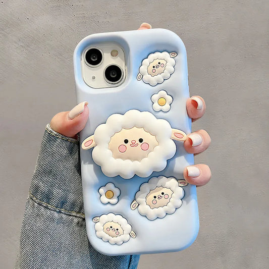 3D Cute Sheep Iphone Case