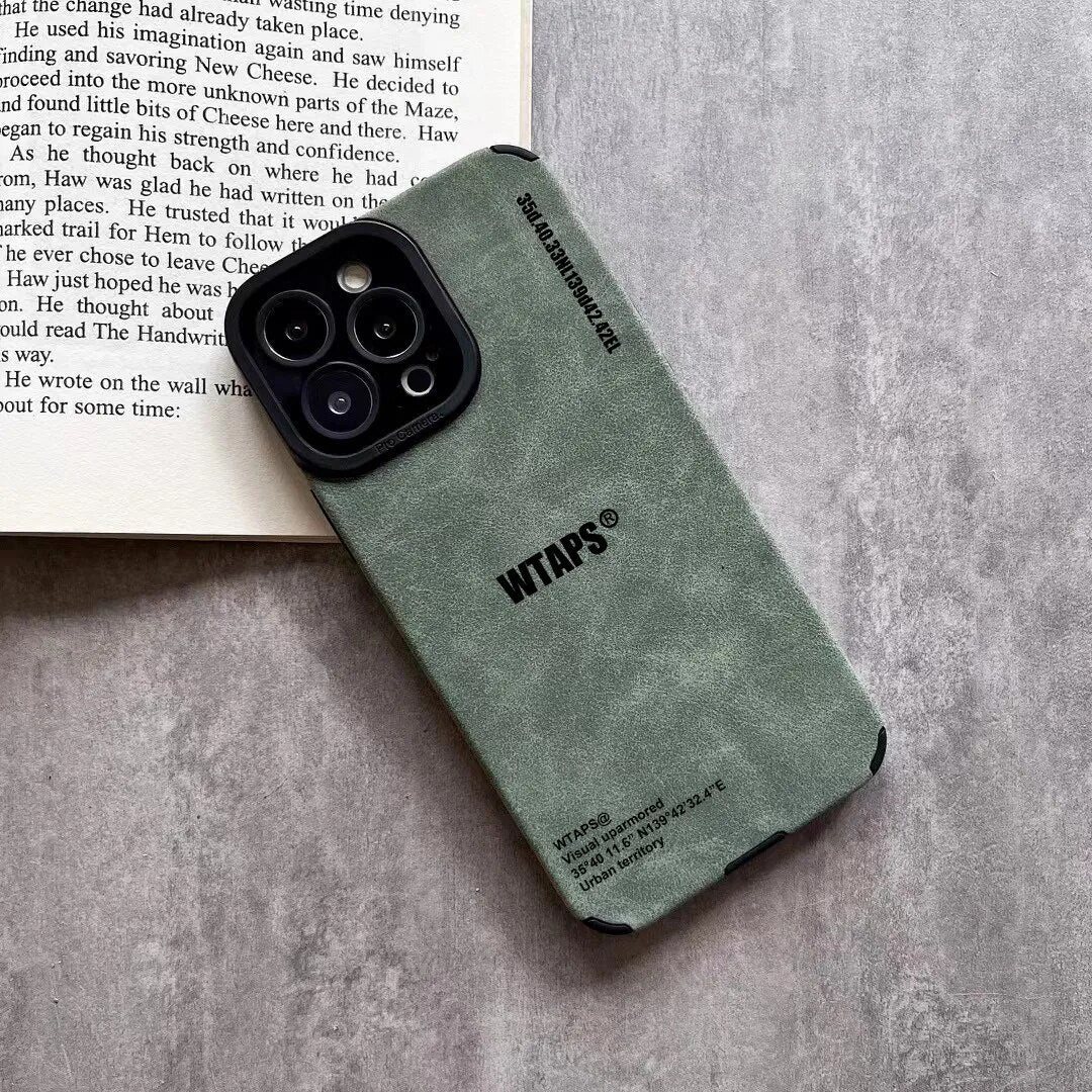 Wtaps suede soft leather Iphone Case