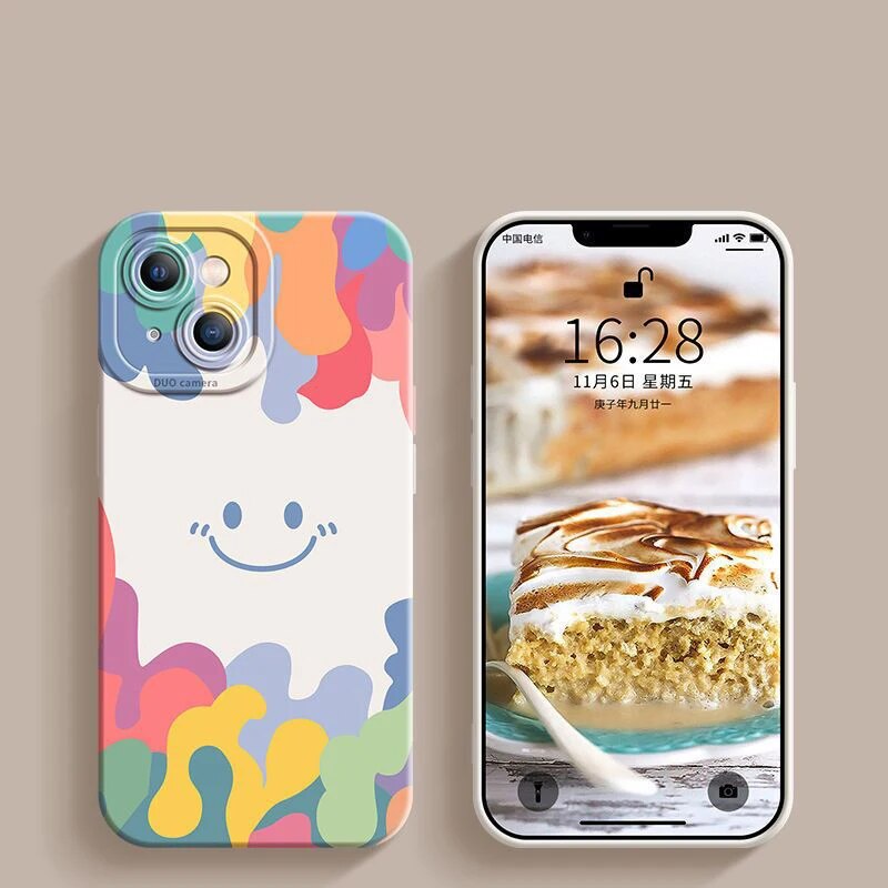 Luxury Ice Cream Smile Face Iphone Case