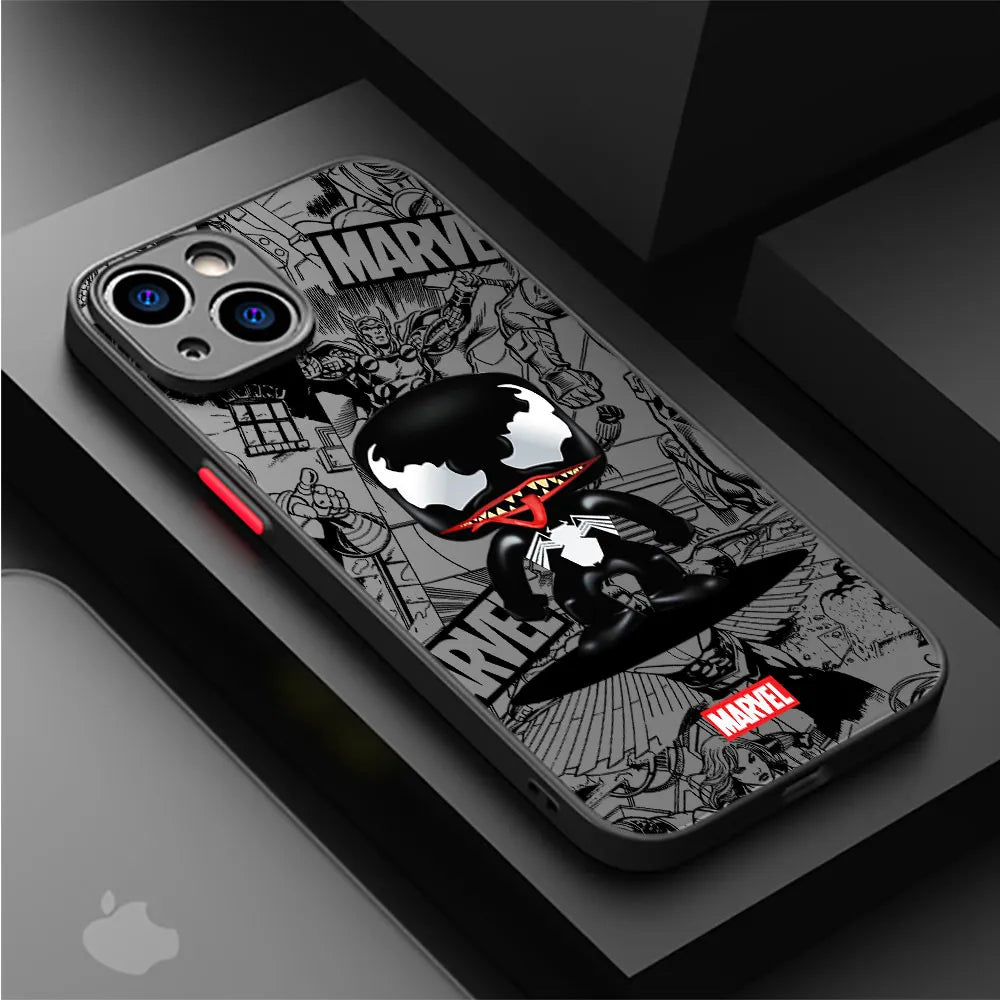 Cute Marvel Superhero iPhone Case