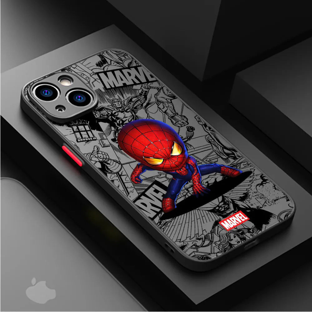 Cute Marvel Superhero iPhone Case