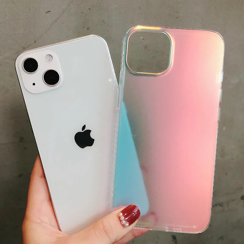 Luxury Matte Colorful Transparent Iphone Case