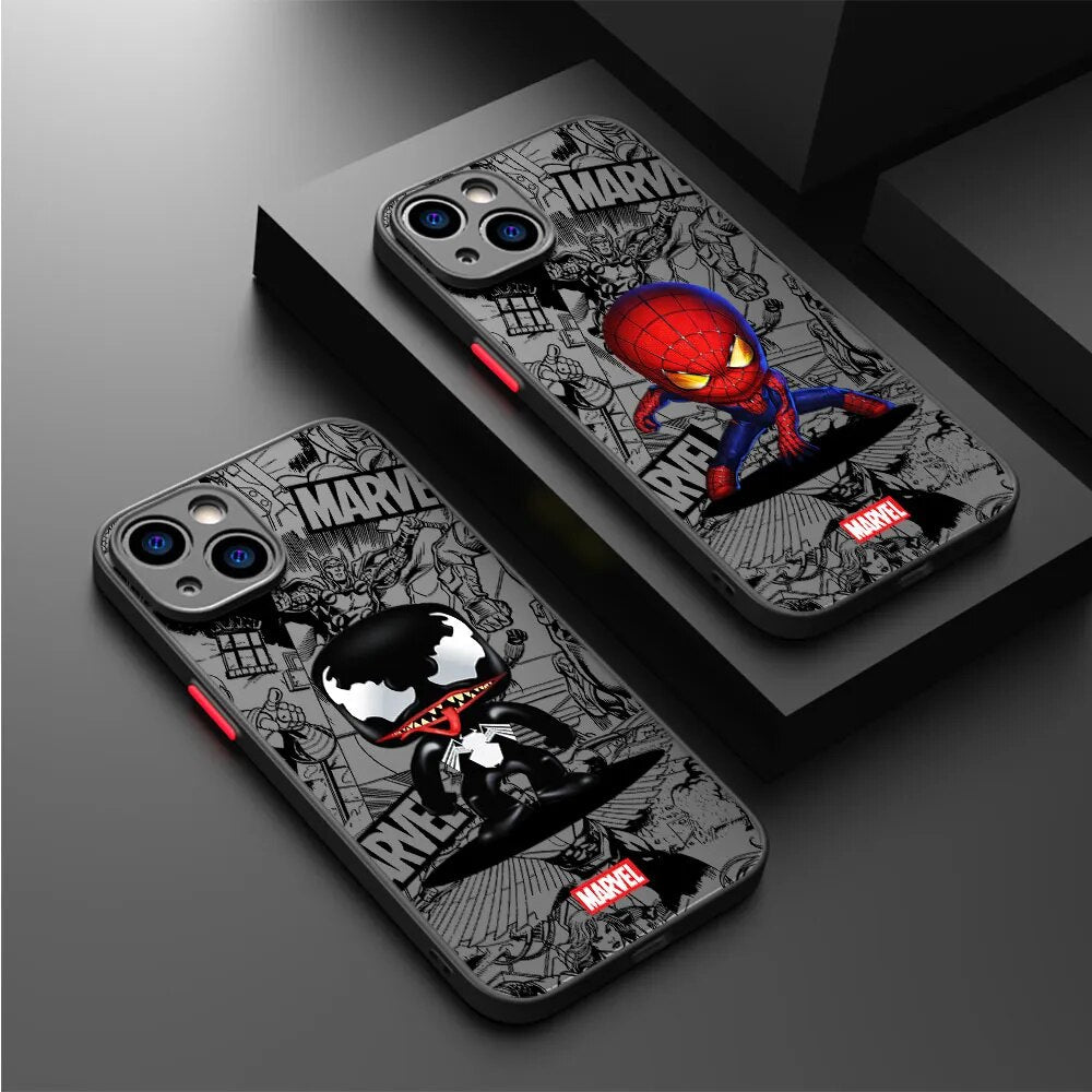 Cute Marvel Superhero iPhone Case