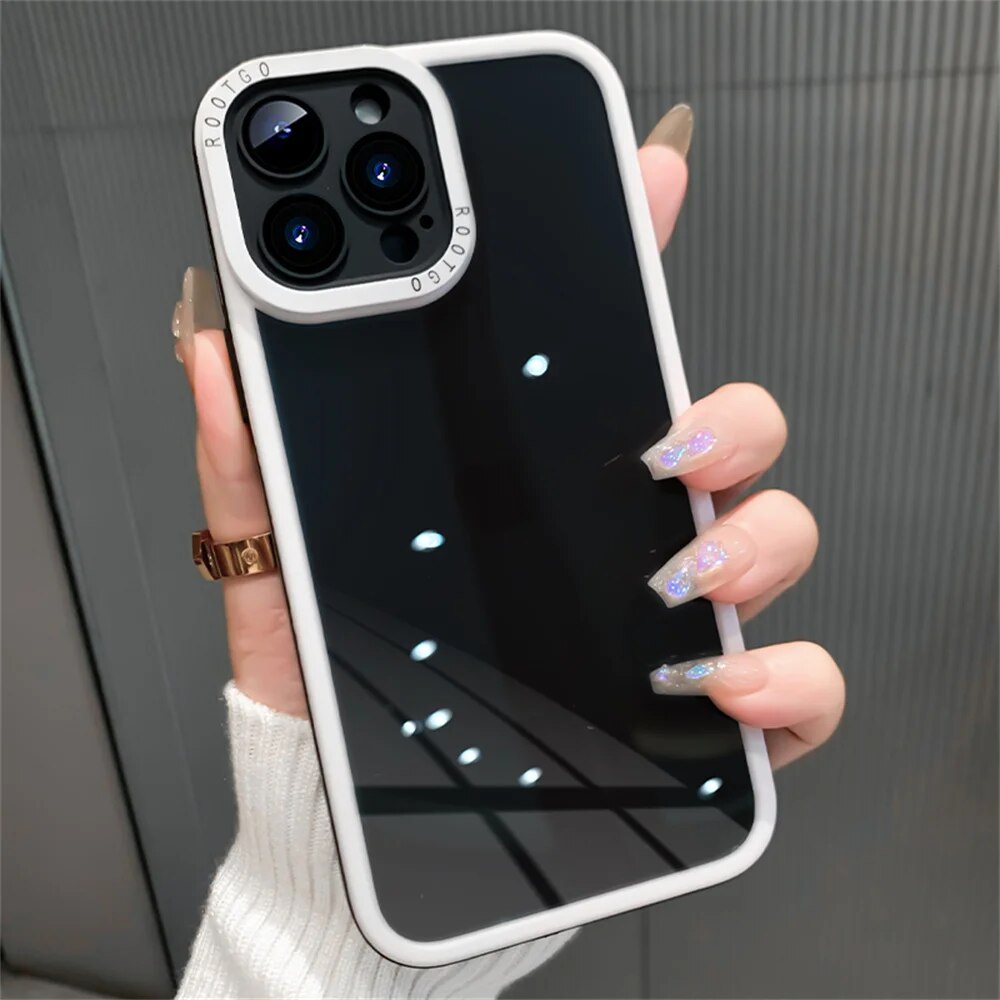 Luxury Transparent Rugged Armor Acrylic Iphone Case