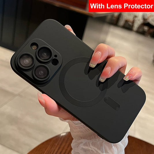 Glass Lens Protection Soft Silicone Case for IPhone