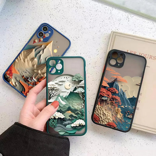 Colorful Nature Themed Matte Iphone Case