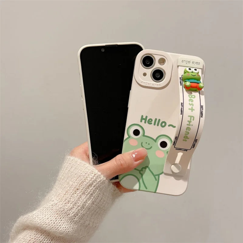 Cute Frog Silicone Iphone Case