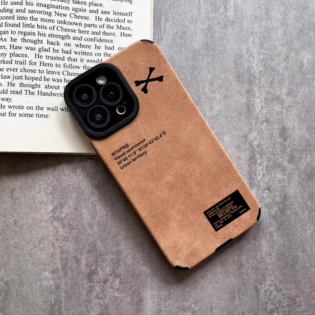 Wtaps suede soft leather Iphone Case