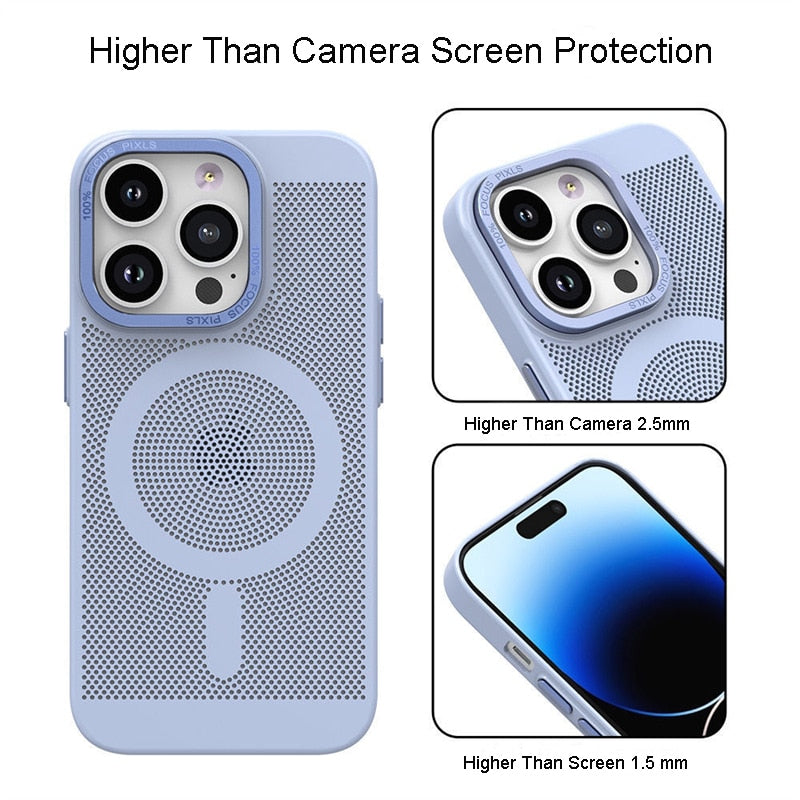 Metal Lens Frame Matte Iphone Case