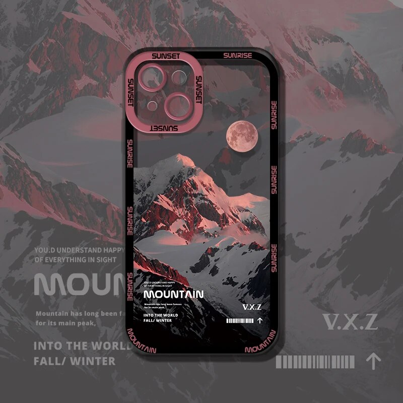 Art Snow Mountain Landscape Iphone Case