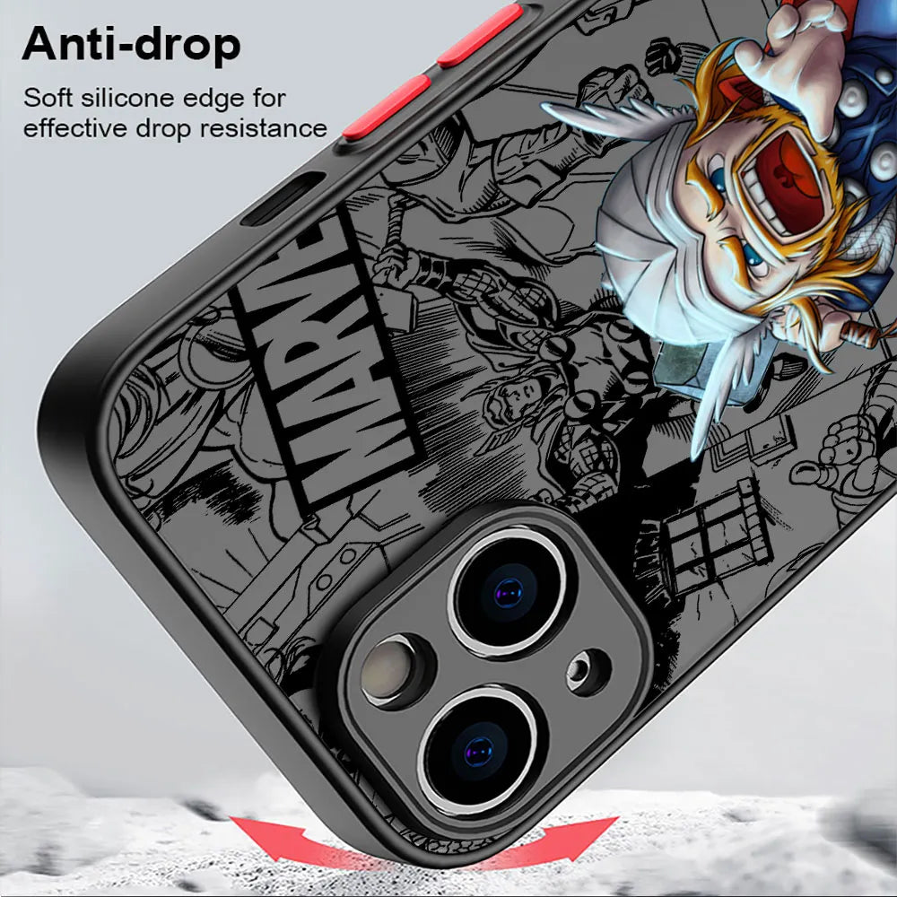 Cute Marvel Superhero iPhone Case