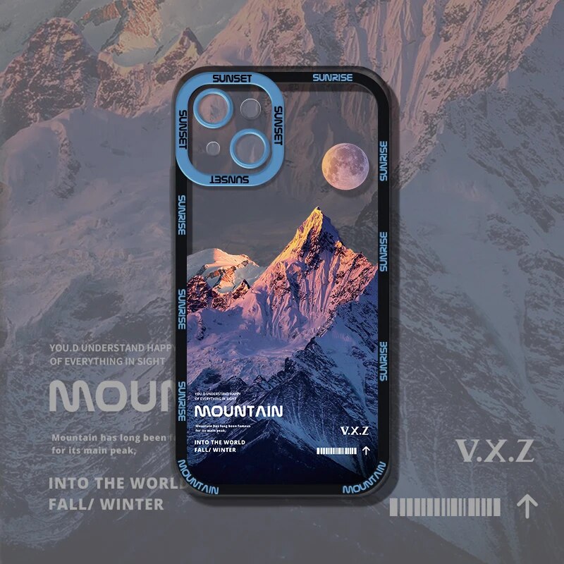 Art Snow Mountain Landscape Iphone Case