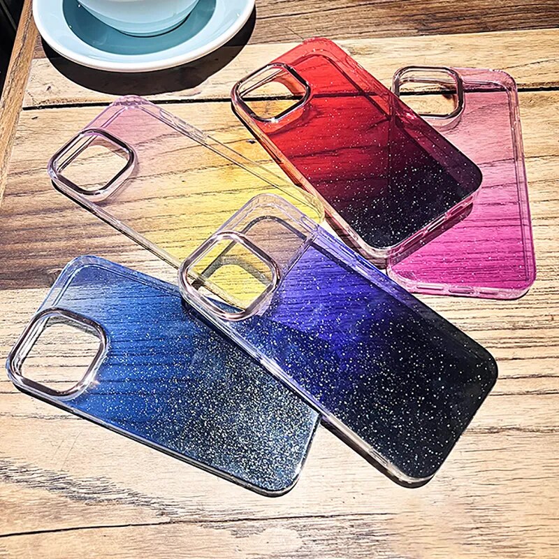 Luxury Fashion Glitter Bling Clear Iphone Case