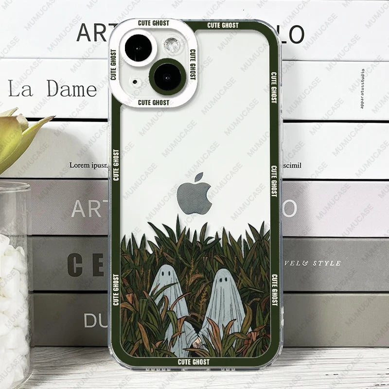 Transparent Cover Cute Ghost Iphone Case