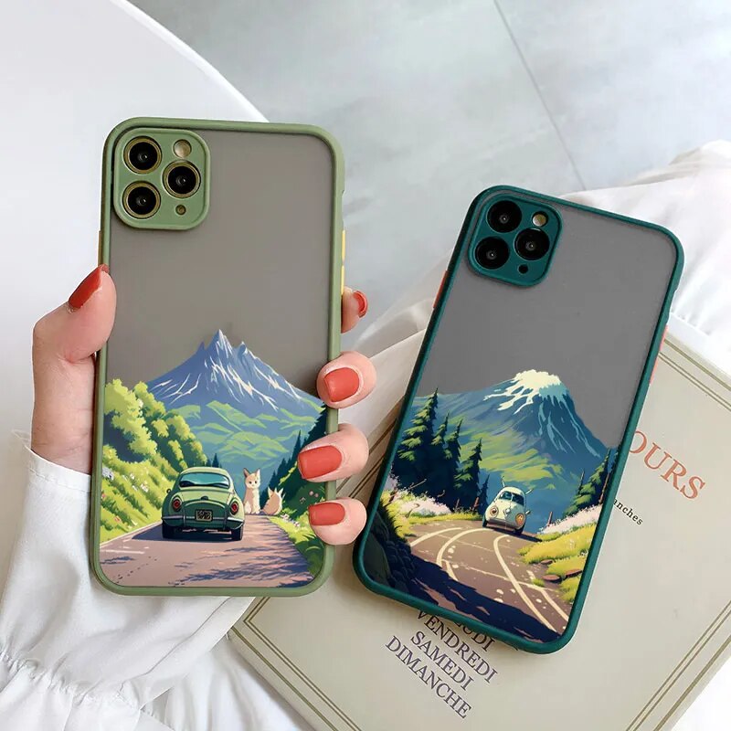 Mini Cover Travel Mountain Scenery Shockproof Shells Fundas Iphone Case