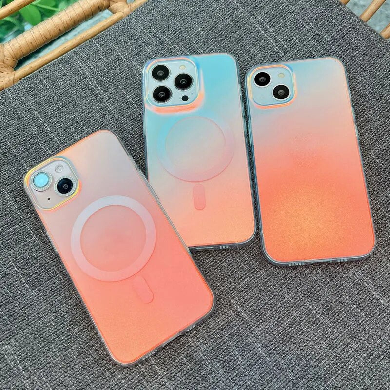 Aurora Gradient Laser Iphone Case