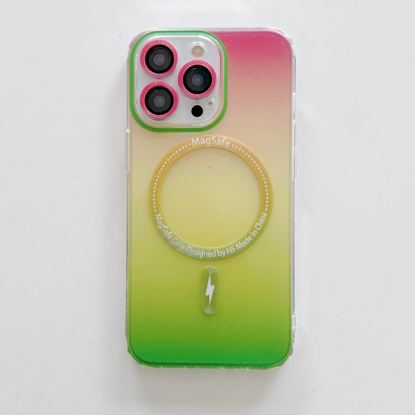 Iphone Soft Magnetic Bumper Gradient Color Cover