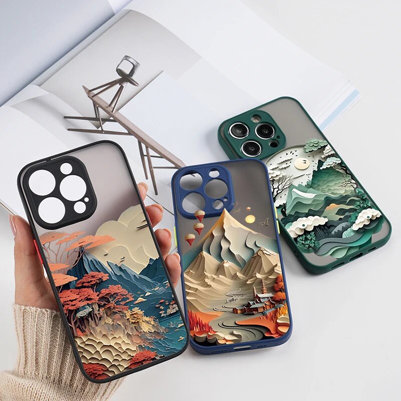 Colorful Nature Themed Matte Iphone Case