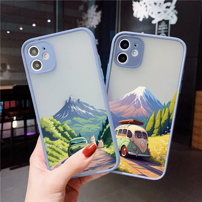 Mini Cover Travel Mountain Scenery Shockproof Shells Fundas Iphone Case