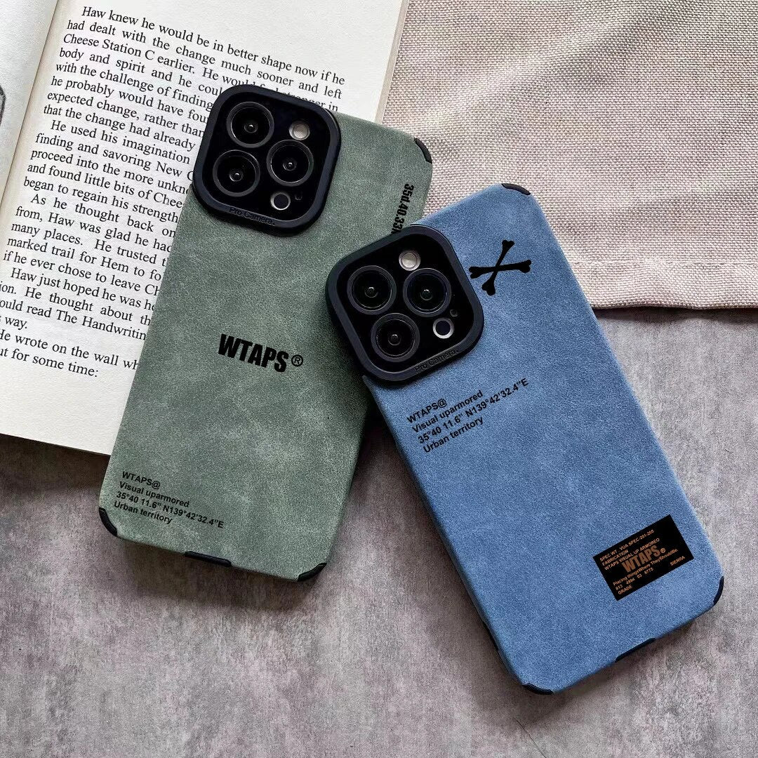 Wtaps suede soft leather Iphone Case