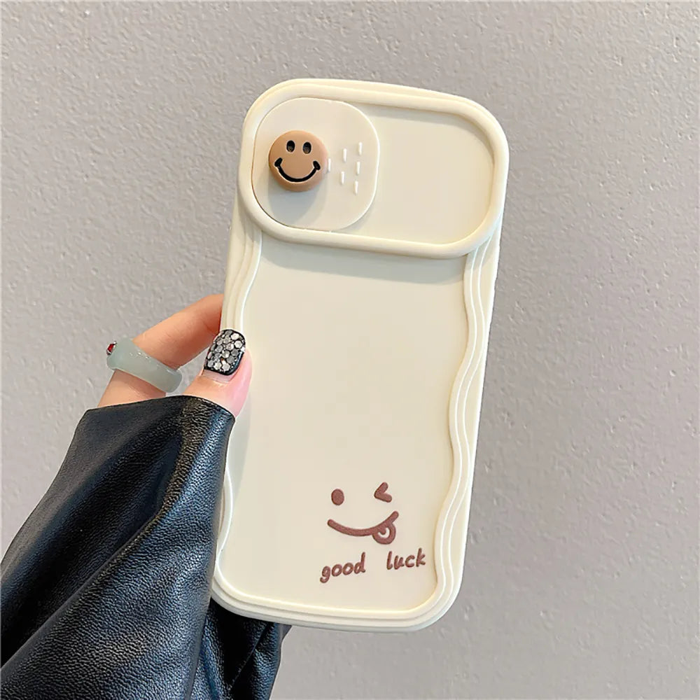 3D Cute Smile Cartoon Iphone Case