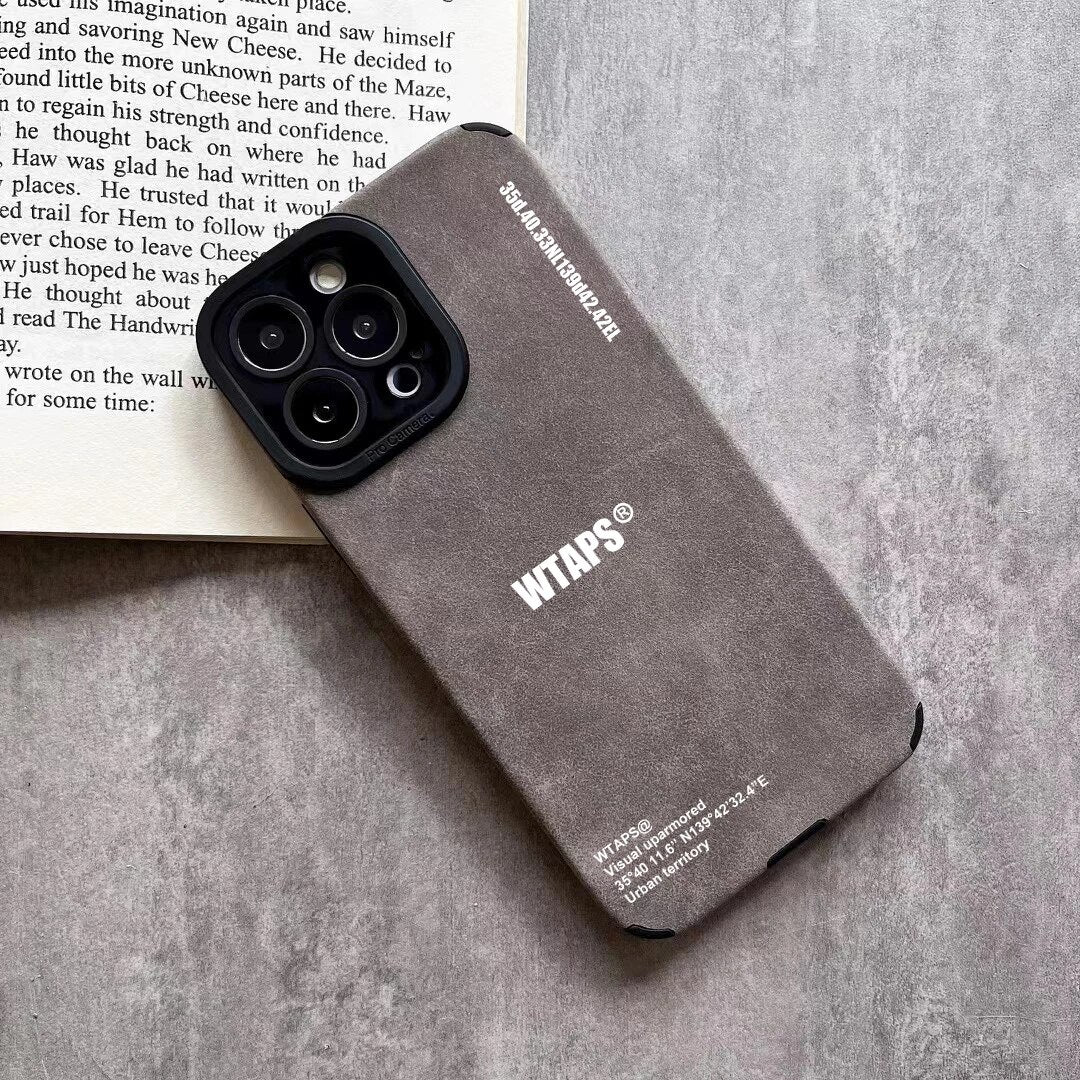 Wtaps suede soft leather Iphone Case