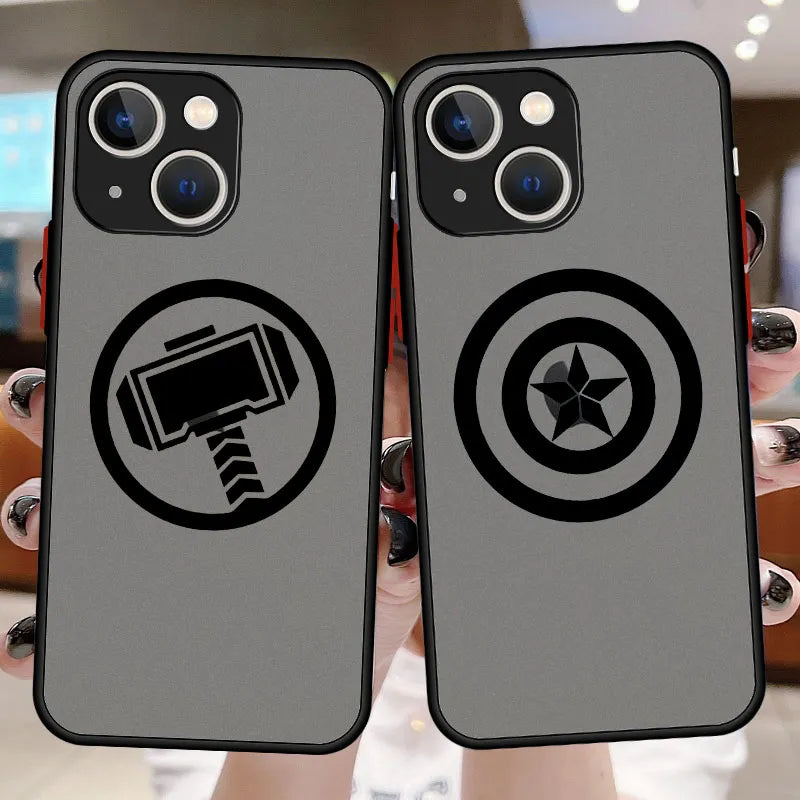 Marvel Spiderman Ironman Logo Iphone Case