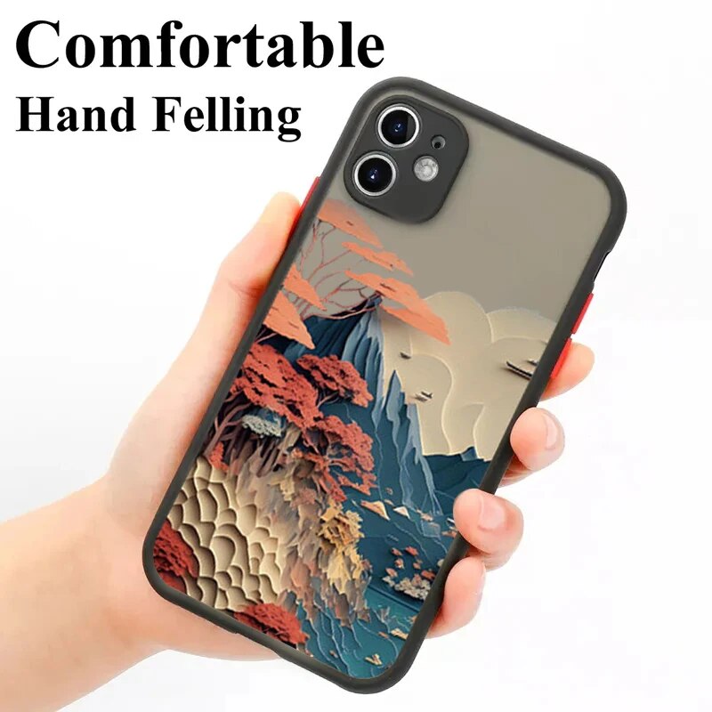 Colorful Nature Themed Matte Iphone Case