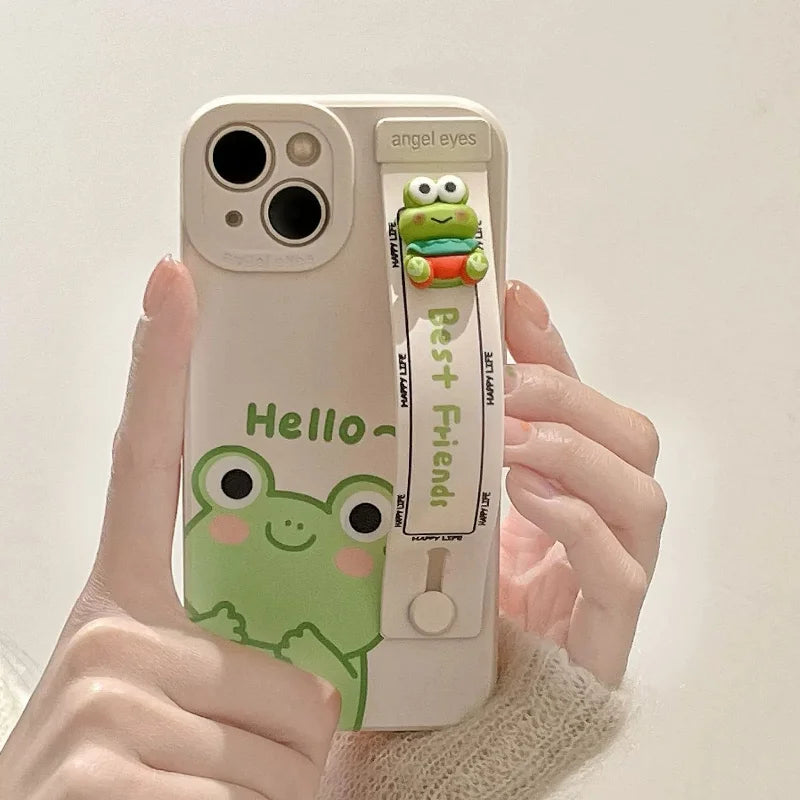 Cute Frog Silicone Iphone Case