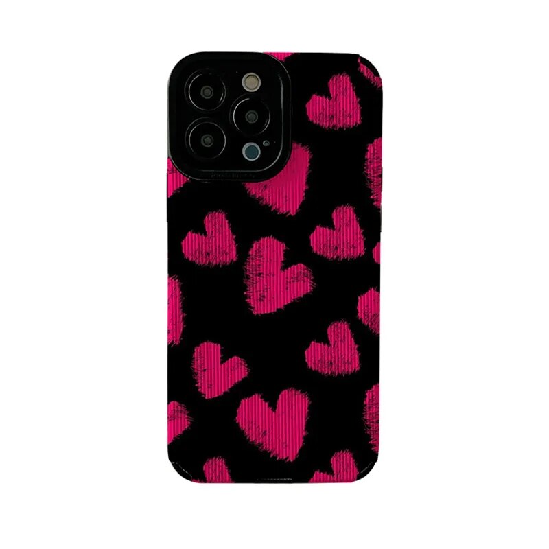 Graffiti Pink Love Heart Iphone Case