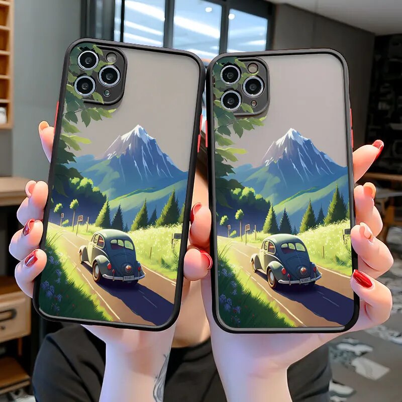 Mini Cover Travel Mountain Scenery Shockproof Shells Fundas Iphone Case