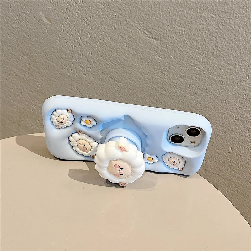 3D Cute Sheep Iphone Case