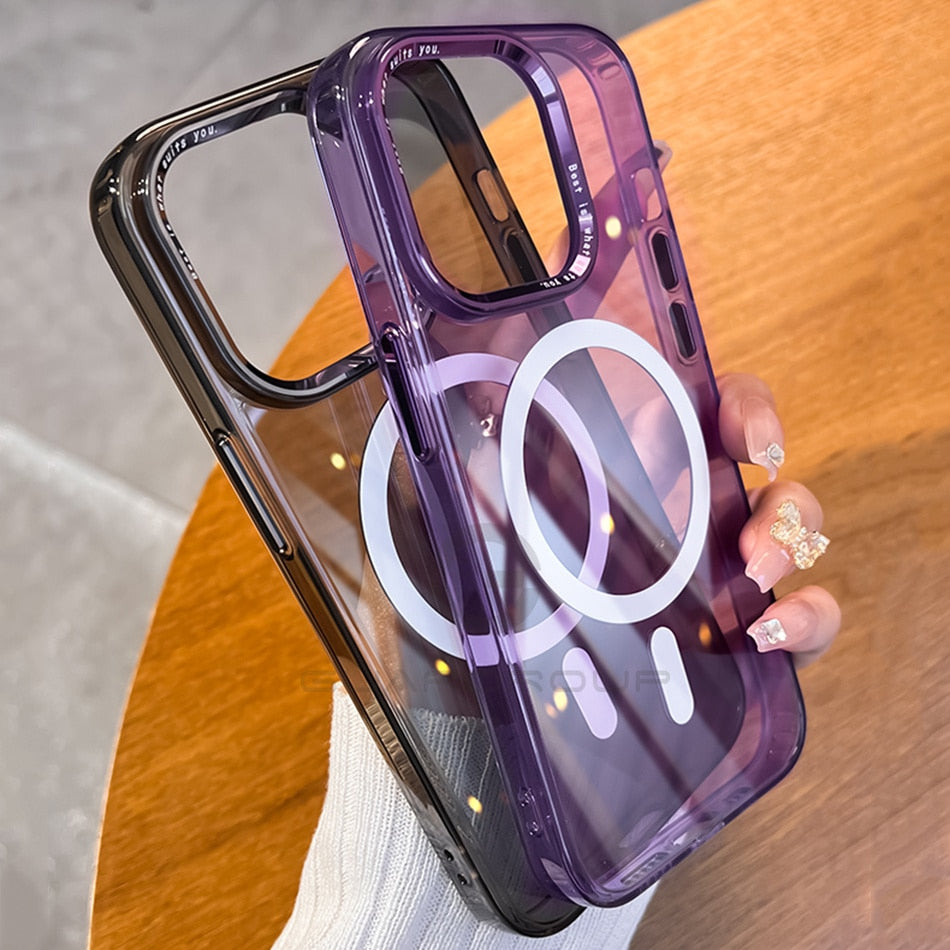 Luxury Fluorescent Transparent Iphone Case