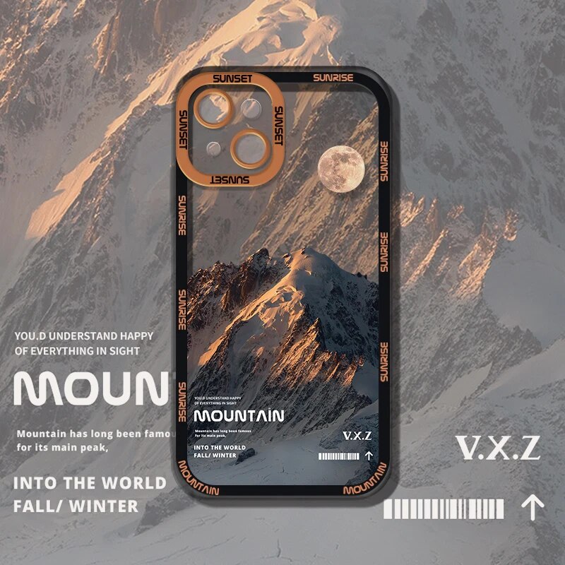 Art Snow Mountain Landscape Iphone Case