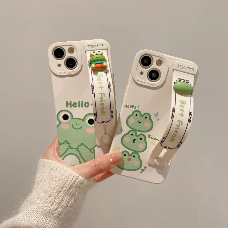 Cute Frog Silicone Iphone Case